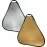 80cm Collapsible hand held trigrip silver / gold reflector